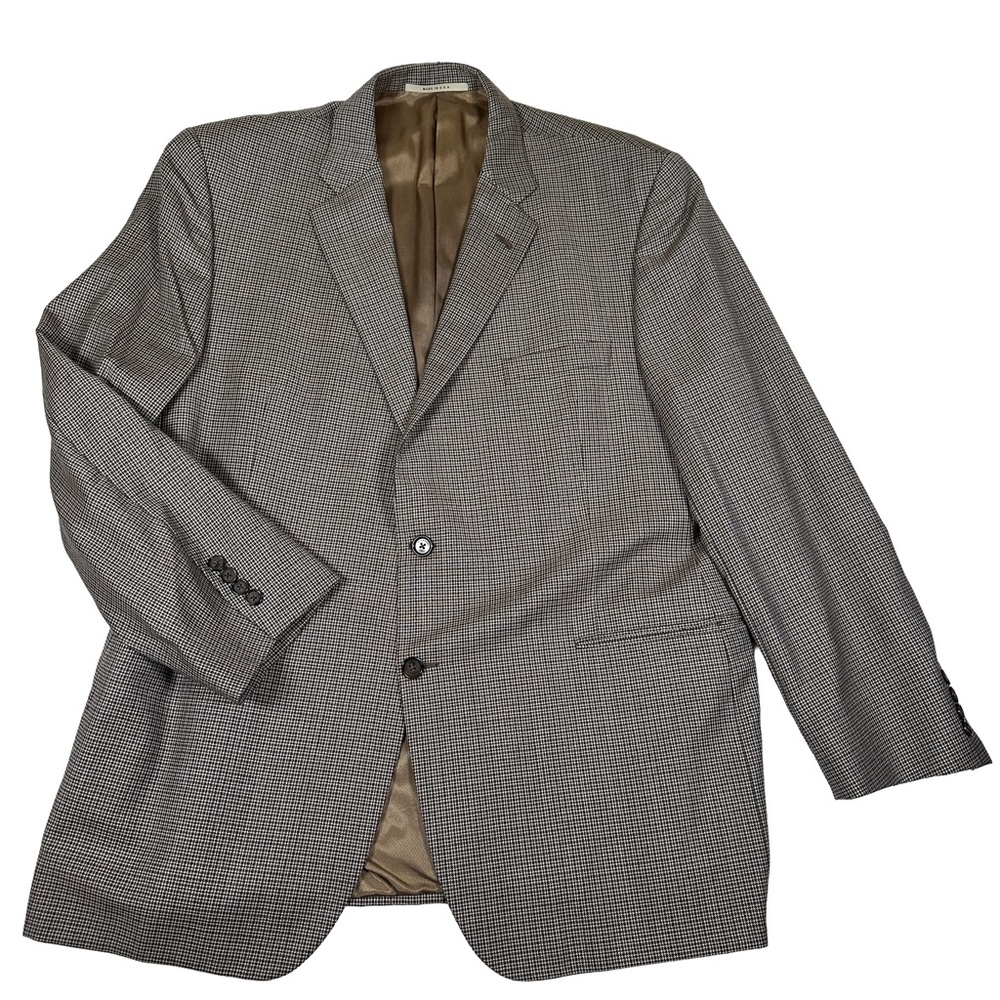 Burberry wool Men's Houndstooth‎ Blazer brown sport coat suit jacket luxury